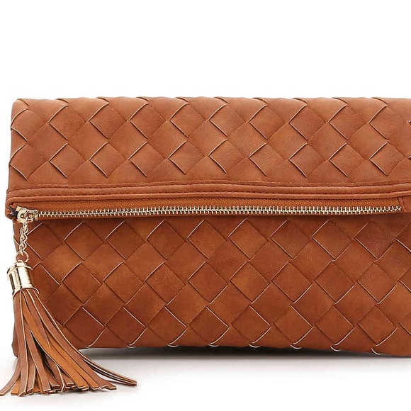 DSW Handbags - DSW Urban Expressions Woven Tassel Clutch